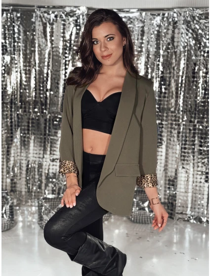 Dámská olivová bunda LEKONIK v jedné velikosti FashionStreet PY0113