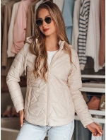 Dámská přechodná prošívaná bunda ENZIOK béžová FashionStreet TY4865