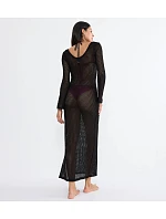 Beach MyWear Crochet Long Dress LSL - BLACK - TRIUMPH BLACK - TRIUMPH