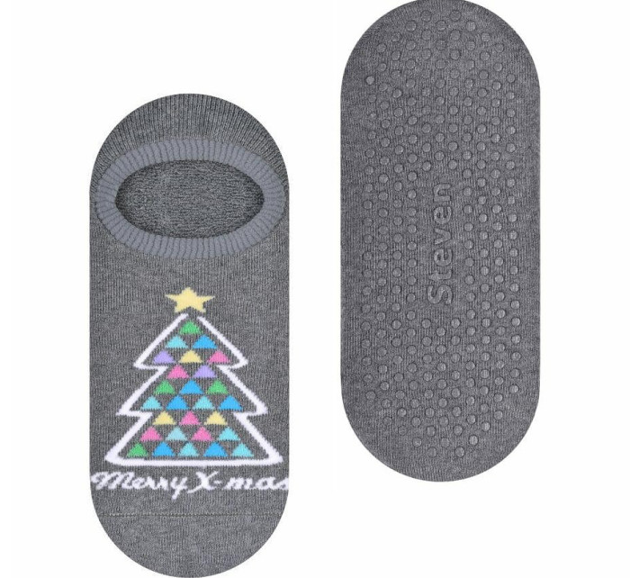 Dámské vánoční ponožky ťapky Steven art.132 Froté ABS 35-40