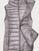 Šedá dámská vesta se stojáčkem (B2722-9)