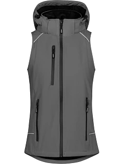 Promodoro 7845 Dámská 3-vrstvá softshellová vesta 40.7845 steel grey