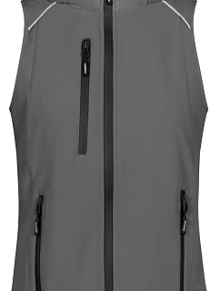 Promodoro 7845 Dámská 3-vrstvá softshellová vesta 40.7845 steel grey