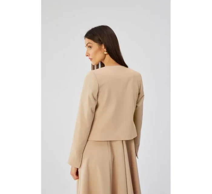 S368 Blejzr s otevřenou přední částí - béžový