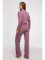 B292 Zavinovací mikina s předním dílem - heather