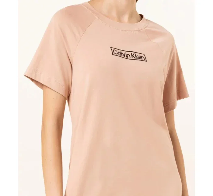 Dámská noční košile QS6800E TRK sv.hnědá - Calvin Klein