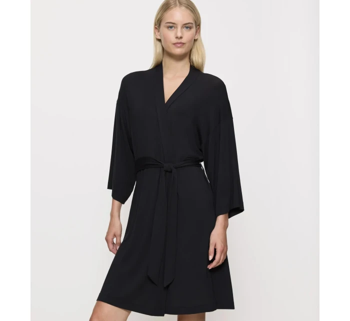 Dámský župan Aura Spotlight Robe - BLACK - černý 0004 - TRIUMPH Dámský župan Aura Spotlight Robe - BLACK - černý 0004 - TRIUMPH