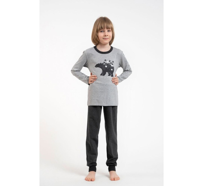 Chlapecké pyžamo Moret šedé s medvědem