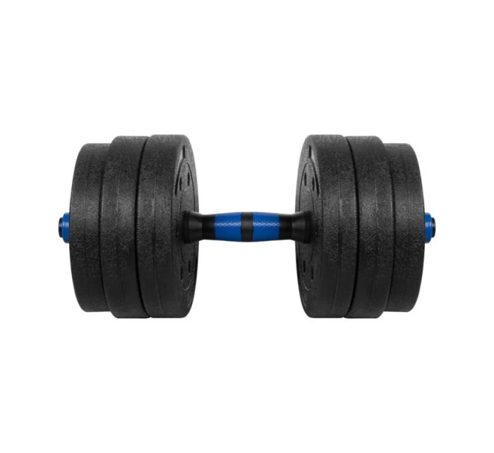 Nastavitelné bitumenové činky s konektorem 2x10 kg REBEL ACTIVE Nastavitelné bitumenové činky s konektorem 2x10 kg REBEL ACTIVE