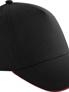 B 5 Panelová sandwich kšiltovka 53. black/red model 22456531 - Beechfield