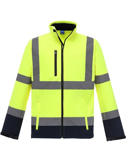 Yoko HVK 09 Hi-Vis softshellová bunda 79.VK09 hi vis yellow/navy Yoko HVK 09 Hi-Vis softshellová bunda 79.VK09 hi vis yellow/navy