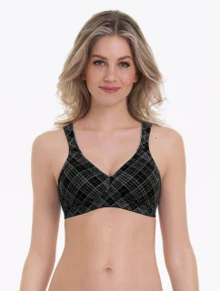 Twin Art soft podprsenka moldovaná 5247 black grey - RosaFaia