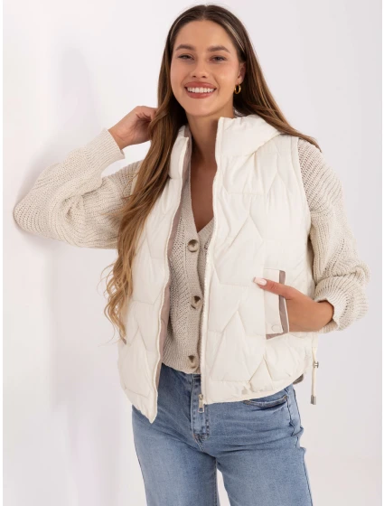 Kamizelka MBM KZ model 21217650 ecru - FPrice