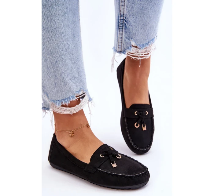 Klasické semišové mokasíny Černá Good Time Klasické semišové mokasíny Černá Good Time