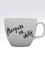 ALERGICKÁ NA IDIOTY - MEGA XXL keramický hrnek 1000 ml