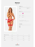 Elegantní podvazkový pás Atenica garter belt - Obsessive Elegantní podvazkový pás Atenica garter belt - Obsessive