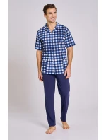 Taro Sammuel 3183 pyžamo kr/r M-2XL pánské pyžamo na zip