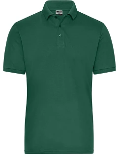 Daiber JN 1806 Pánské pracovní elastické bio polo - Solid 02.1806 dark green