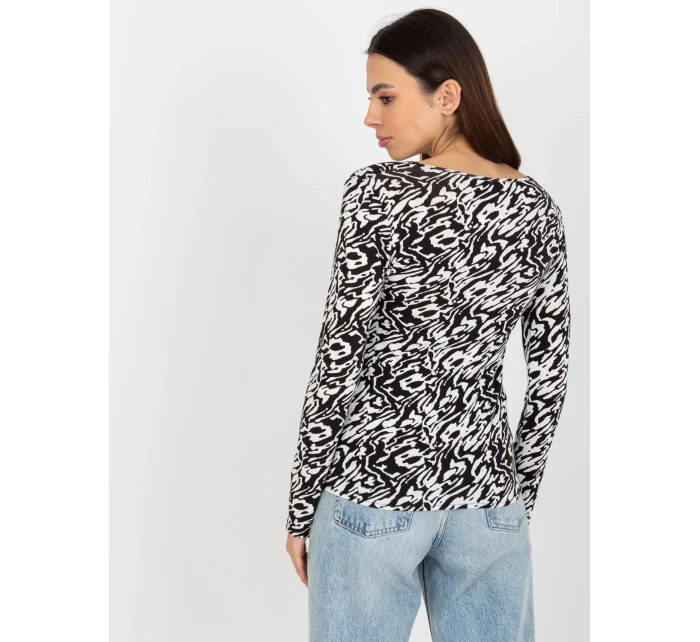 Dámská halenka LK BZ 509198 1.49P bílá a černá - FPrice