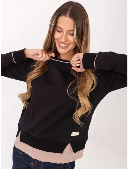 Bluzka RV BZ model 21406746 czarny - FPrice Bluzka RV BZ model 21406746 czarny - FPrice