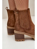 Dámské Kotníkové Boty Na Podpatku Z Eko Semiše Zateplené Tmavě Hnědé Nevitas Dámské Kotníkové Boty Na Podpatku Z Eko Semiše Zateplené Tmavě Hnědé Nevitas