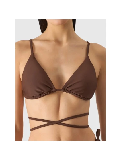 Dámský horní díl plavek 4F 4FWSS24UBKTF041-81S Hnědý Dámský horní díl plavek 4F 4FWSS24UBKTF041-81S Hnědý