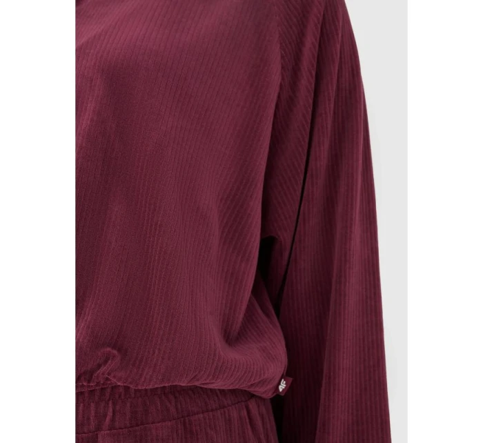 Dámská velurová mikina bez kapuce 4F 4FRAW24TSWSF2054-60S Dámská velurová mikina bez kapuce 4F 4FRAW24TSWSF2054-60S