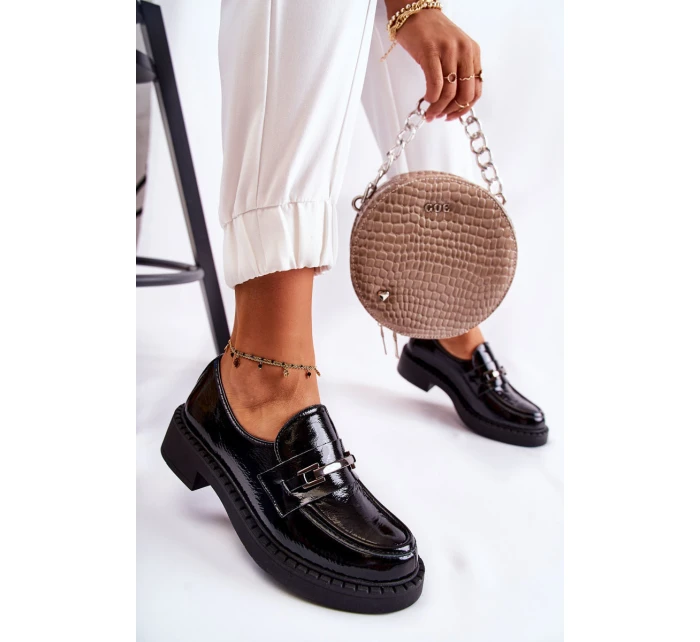 Lakované Boty Se  Černý model 21593214 - Boto