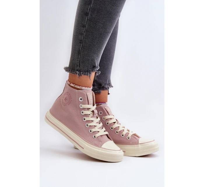 Dámské vysoké tenisky Big Star NN274277 růžové Dámské vysoké tenisky Big Star NN274277 růžové
