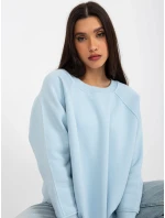 Dámská mikina EM BL 711 1.03X světle modrá - FPrice Dámská mikina EM BL 711 1.03X světle modrá - FPrice