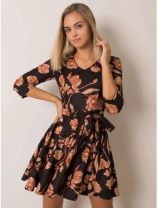 Šaty LK SK 508307 3.75P černá a béžová