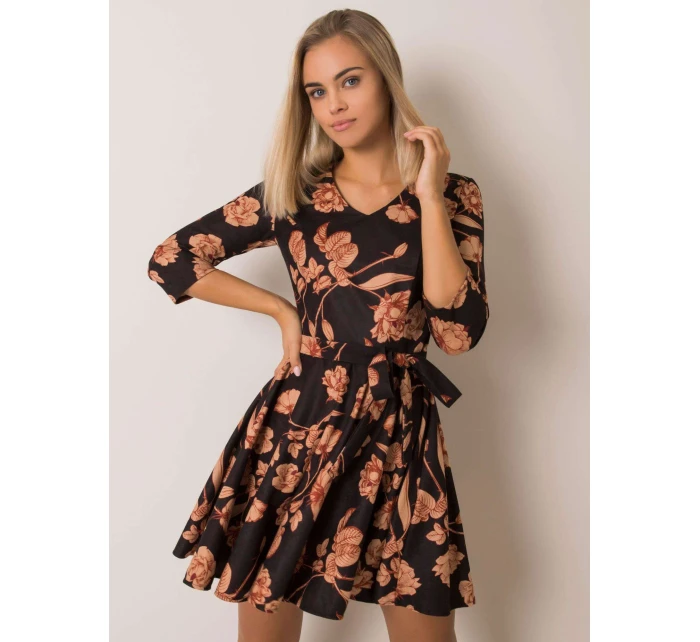 Šaty LK SK 508307 3.75P černá a béžová