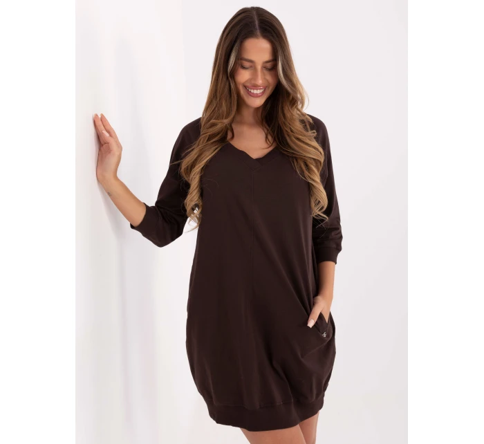 RV šaty SK 7203.35P tmavě hnědé