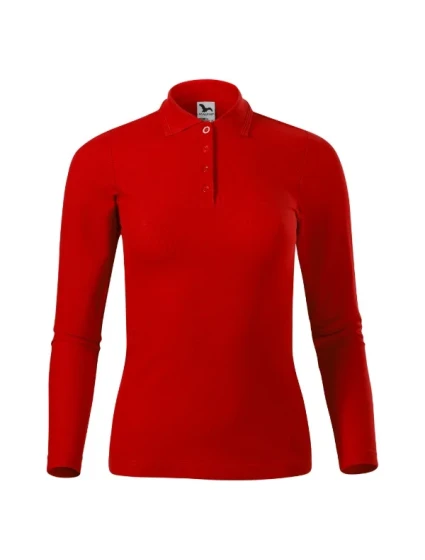Pique Polo LS polokošile dámská červená Pique Polo LS polokošile dámská červená