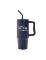 Personalizovaná termoska s barevným víčkem - Protože [doplň si sám] není prdel