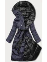 DWUSTRONNA DŁUGA KURTKA Z KAPTUREM CZARNA model 21244970 - MINORITY