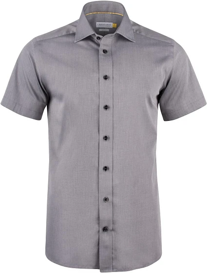 J.Harvest & Frost YB 50 S/S Regular Men Keprová košile s krátkým rukávem 63.5011 grey J.Harvest & Frost YB 50 S/S Regular Men Keprová košile s krátkým rukávem 63.5011 grey