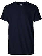 O Pánské bio tričko s ohrnutými rukávy navy model 22504544 - Neutral O Pánské bio tričko s ohrnutými rukávy navy model 22504544 - Neutral