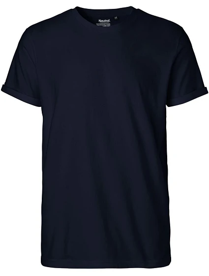 Neutral O 60012 Pánské bio tričko s ohrnutými rukávy 77.6012 navy Neutral O 60012 Pánské bio tričko s ohrnutými rukávy 77.6012 navy