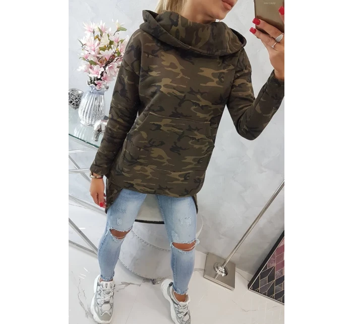 Mikina s dlouhými zády model 18745101 - K-Fashion