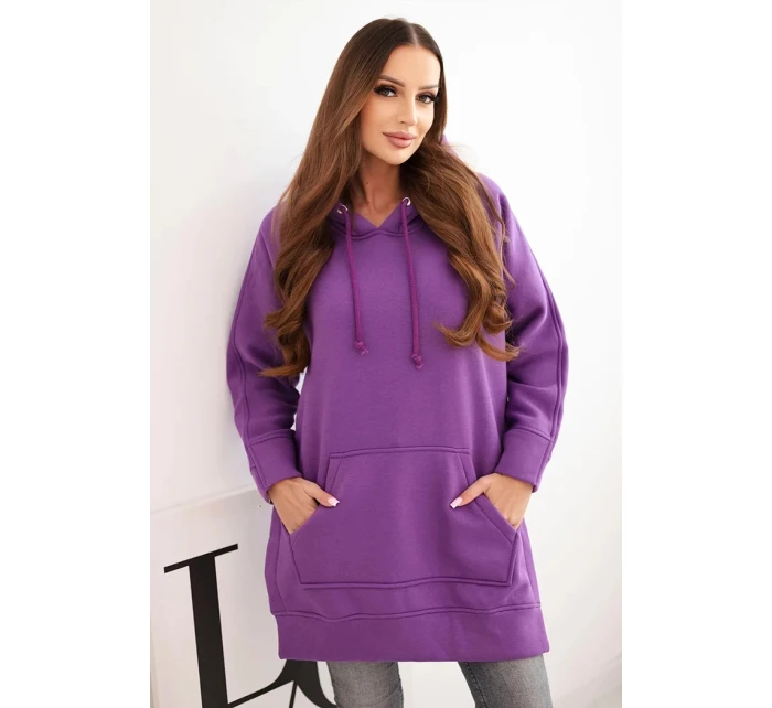 Bunda s model 21470127 na bocích fialová - K-Fashion Bunda s model 21470127 na bocích fialová - K-Fashion
