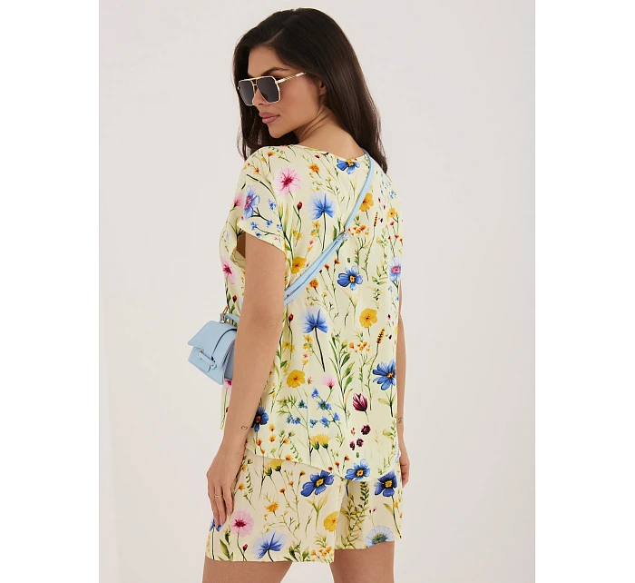 Bluzka model 22076791 jasny żółty - FPrice Bluzka model 22076791 jasny żółty - FPrice