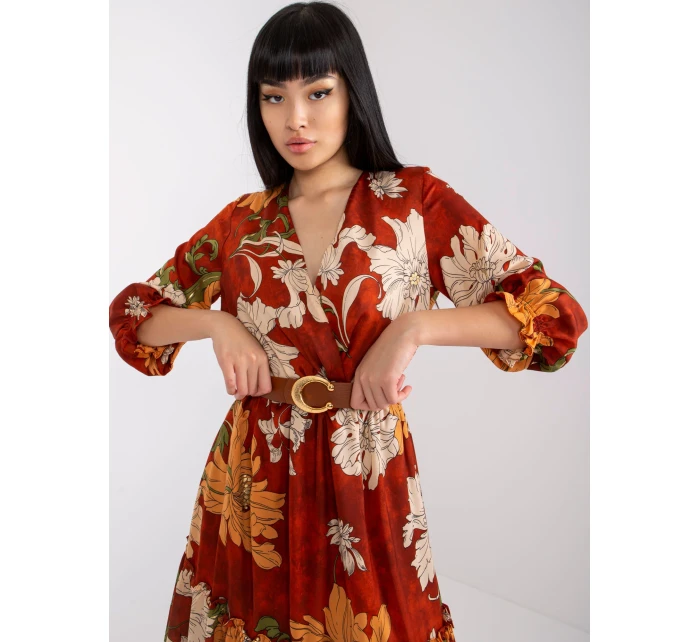 Šaty LC SK 22K 3039.51P tmavě oranžová