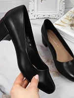 Dámské lodičky na klínku SK354A černé - Sergio Leone