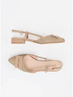 Originální  lodičky dámské Taupe bez podpatku