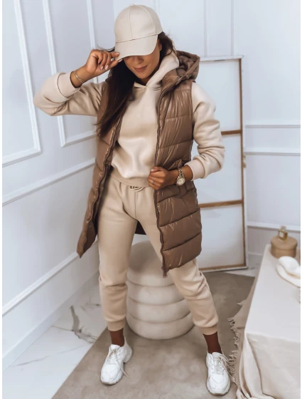 Dámská velbloudí vesta ARAS FashionStreet TY2852 Dámská velbloudí vesta ARAS FashionStreet TY2852