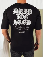 Pánské tričko s potiskem černé FashionStreet RX5435