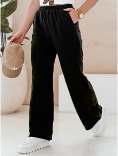Dámské tepláky se širokými nohavicemi DRESLINA černé FashionStreet UY2692