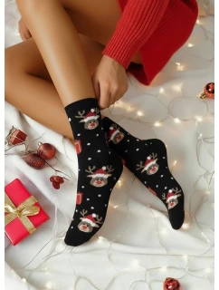 Milena ponožky 1283-032 Vánoční sobi a dárky 37-41