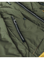 Khaki dámská asymetrická bunda model 16147296 - DARK SNOW